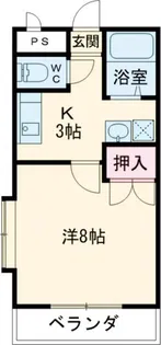 オカダハイツII【2階】の間取り