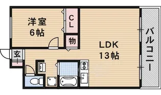 ショーシコン壱番館【1階】の間取り
