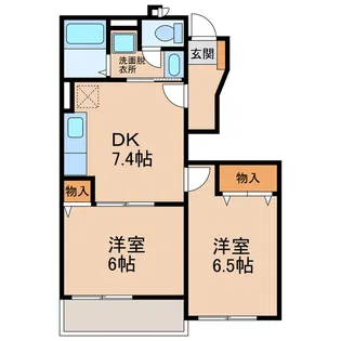 ラポール外堀A B C D【1階】の間取り