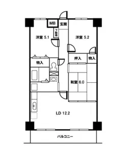 ディアシティー和光【1階】の間取り