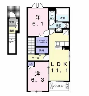 シリンII【2階】の間取り