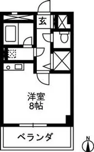 ユニオンフラッツ【5階】の間取り