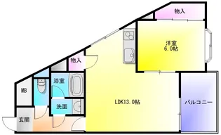 メゾンドールヤマヒデ壱番館【3階】の間取り