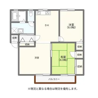 レジデンス クサカ【2階】の間取り