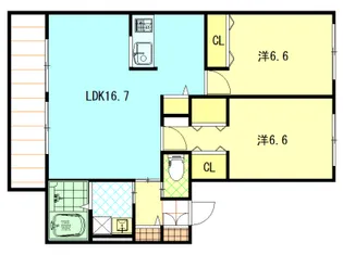 SACRA-TERRACE【3階】の間取り