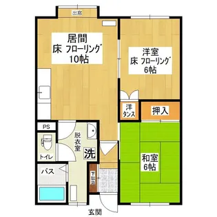 柏泉ハイツ【2階】の間取り