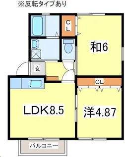 ジョイフル屋敷 III【1階】の間取り
