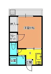ハイツ青山【2階】の間取り