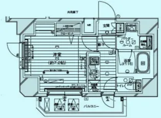 メインステージ白金II【9階】の間取り