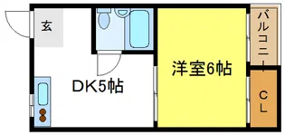 パークサイド東【2階】の間取り