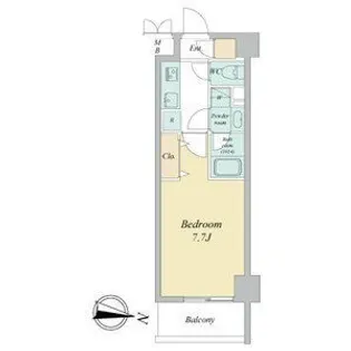 ヴェルデシア名駅南【9階】の間取り