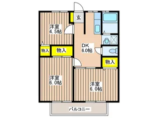 シェグラン宇津木台【2階】の間取り