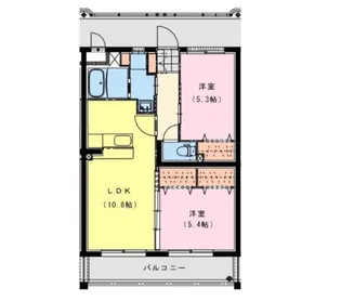 サンスカイメゾン【1階】の間取り