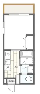 コーポ竹本【1階】の間取り