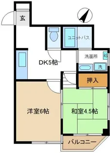 コスモタウン千代田【4階】の間取り