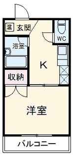 コーポラスフジ【1階】の間取り