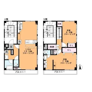 タカチホビル【4階】の間取り