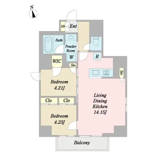 プラティーク浅草橋【7階】の間取り
