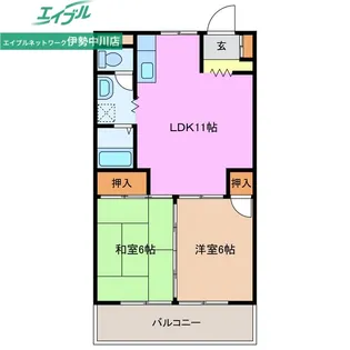 アンジーナビル【3階】の間取り