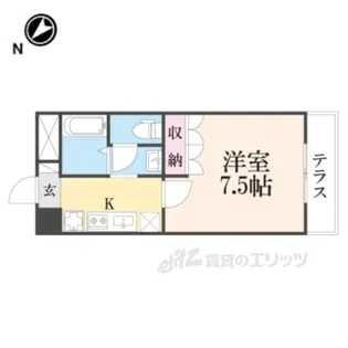 メゾン・ラヴィアンローズ2【1階】の間取り