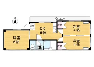 Comodo大師(コモドダイシ)【2階】の間取り