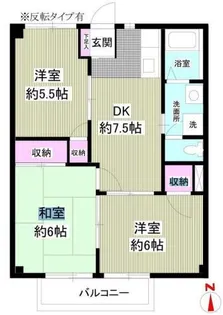 ヒルズ福王台【1階】の間取り