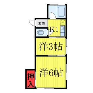 敬和ハウス【1階】の間取り