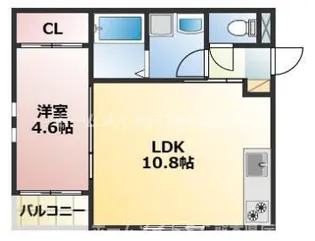 TOMORIE熊本駅南【1階】の間取り