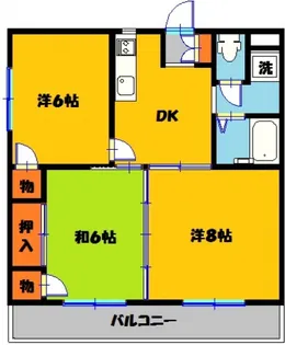 ロワールレジデンス6番館【3階】の間取り