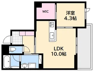 パストラール己斐中【3階】の間取り