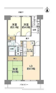 東京都江東区東陽4【マンション】の間取り