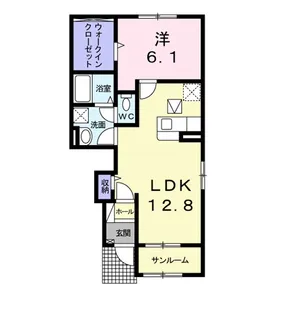 広島県福山市神辺町字道上【アパート】の間取り