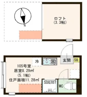 ハーモニーテラス神谷IV【1階】の間取り