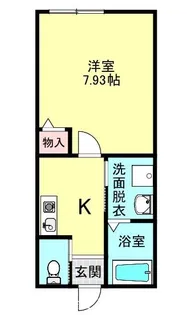 東京都東大和市中央1【アパート】の間取り