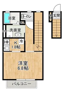 インレット荒川沖2B【2階】の間取り