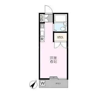 1Rの間取り画像