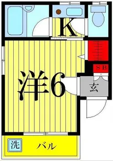 リュミエール千寿【1階】の間取り