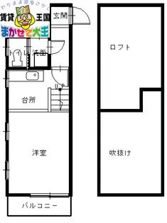ローザロッサ新大工【1階】の間取り