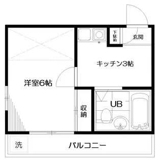 キャナル笹塚【2階】の間取り