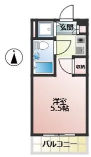 ワコーレ花小金井【1階】の間取り