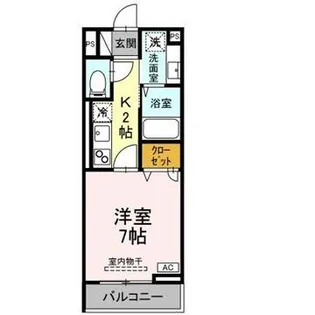 東京都府中市若松町1【アパート】の間取り