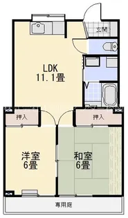 フラーリッシュ【1階】の間取り