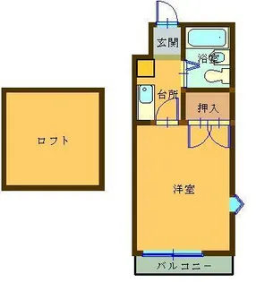 グランドフジ弐番館【2階】の間取り