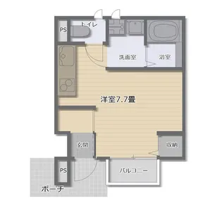 ネオブラッサム富戸【1階】の間取り