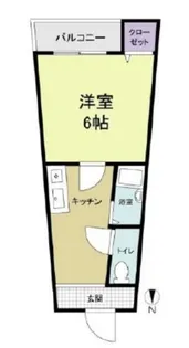 1Kの間取り画像