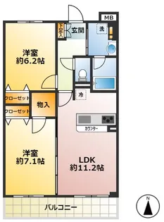 シンクロニシティ武蔵野【4階】の間取り