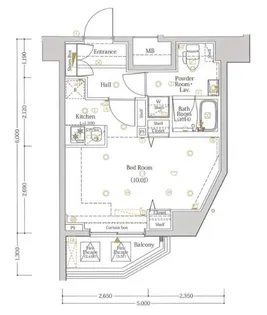 東京都新宿区西新宿4【マンション】の間取り