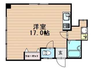 広島県広島市中区袋町【マンション】の間取り