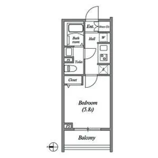 GENOVIA大崎skygarden【4階】の間取り