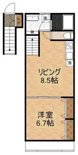 千葉県船橋市駿河台1【アパート】の間取り